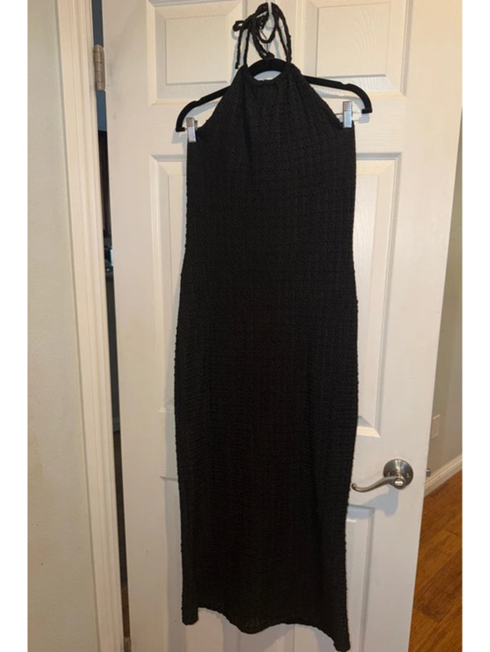 Jessica Simpson Black Halter Maxi Dress Size XL